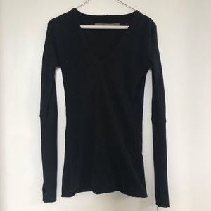 Enza Costa Cuffed V Top